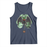 Funny St Patrick's Day Mothman Cryptid Creature Shamrock Tank Top
