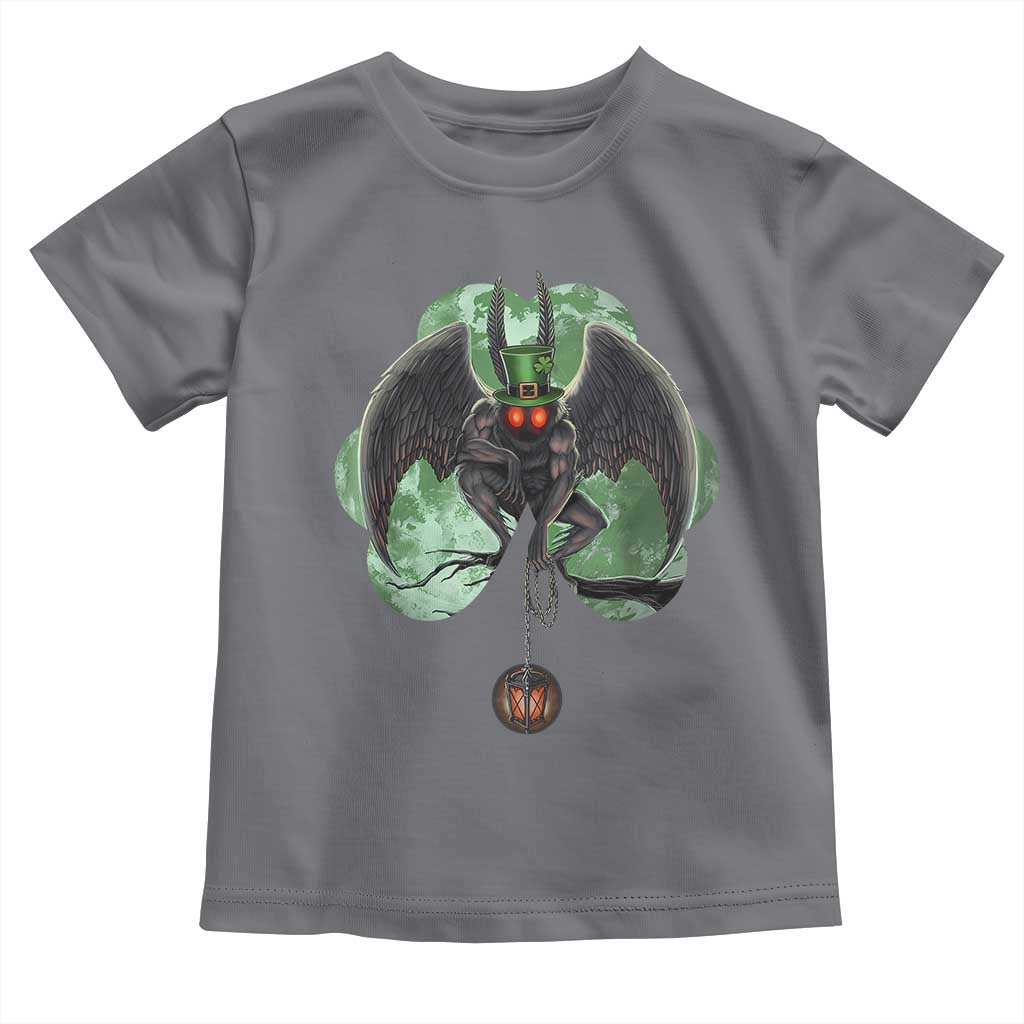 Funny St Patrick's Day Mothman Cryptid Creature Shamrock Toddler T Shirt