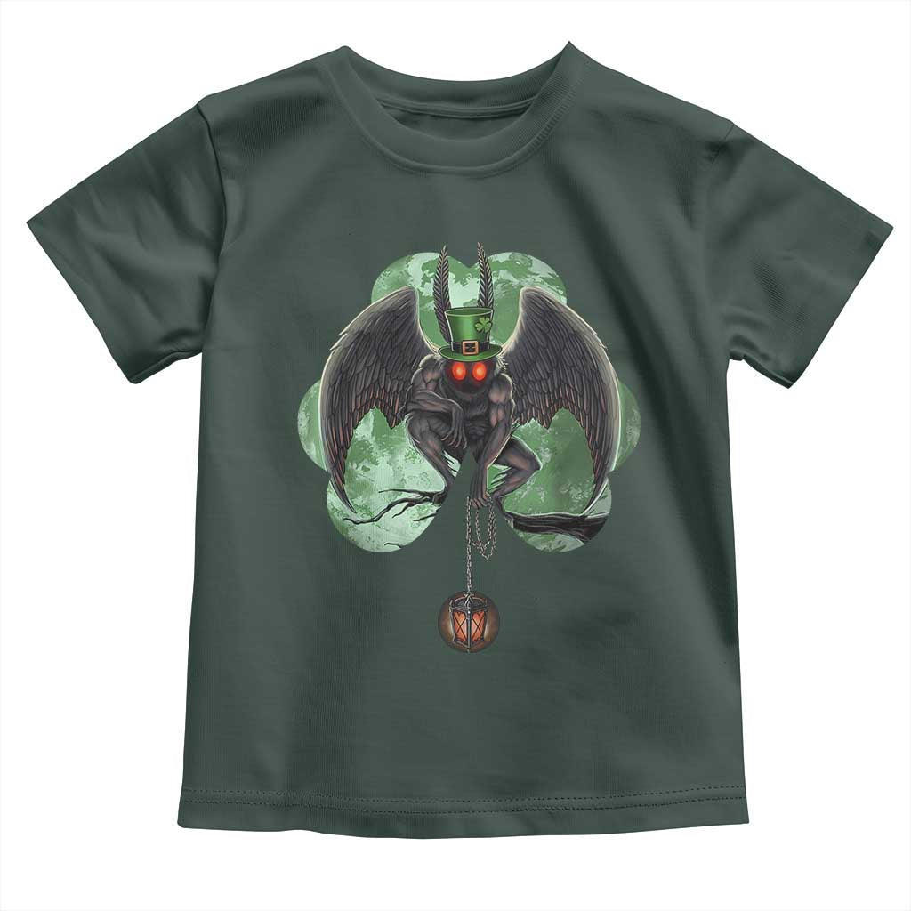 Funny St Patrick's Day Mothman Cryptid Creature Shamrock Toddler T Shirt