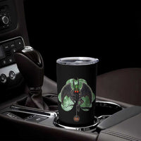 Funny St Patrick's Day Mothman Cryptid Creature Shamrock Tumbler Cup