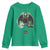 Funny St Patrick's Day Mothman Cryptid Creature Shamrock Youth Sweatshirt