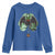Funny St Patrick's Day Mothman Cryptid Creature Shamrock Youth Sweatshirt
