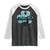 Funny Cryptid St Patrick's Day Raglan Shirt Bigfoot Mothman Aliens Shamrock