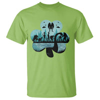 Funny Cryptid St Patrick's Day T Shirt Bigfoot Mothman Aliens Shamrock