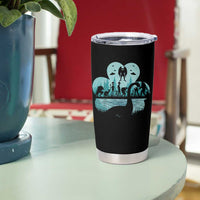 Funny Cryptid St Patrick's Day Tumbler Cup Bigfoot Mothman Aliens Shamrock