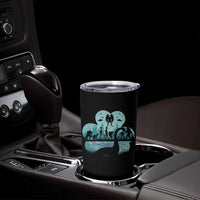 Funny Cryptid St Patrick's Day Tumbler Cup Bigfoot Mothman Aliens Shamrock