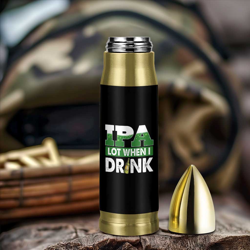 Funny Irish Beer Drinking St Patrick's Day Bullet Tumbler IPA Lot When I Drink Shamrock - Wonder Print Shop
