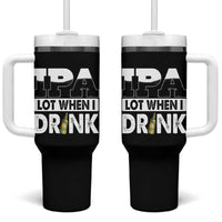 Funny Irish Black Beer Drinking St Patrick's Day Tumbler With Handle IPA Lot When I Drink - Wonder Print Shop