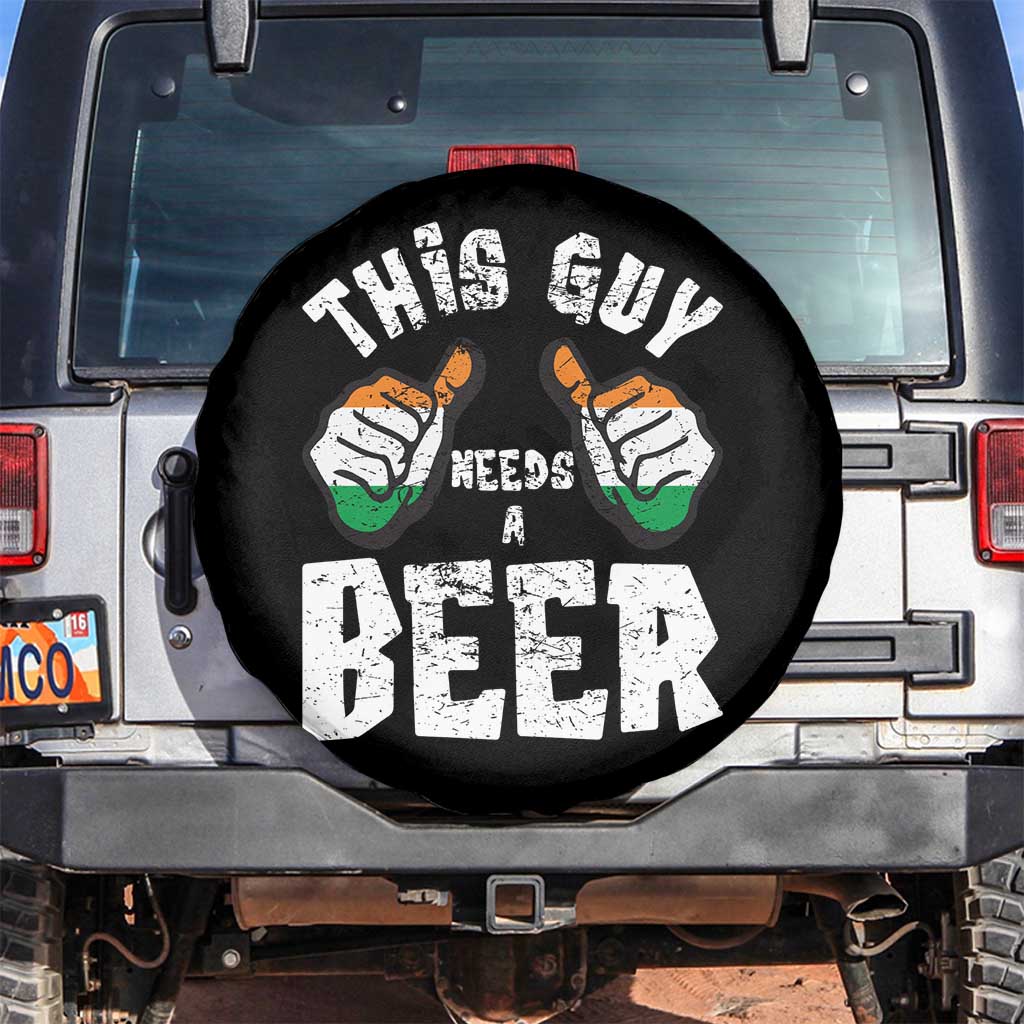 Funny Irish Beer Drinking Spare Tire Cover This Guy Needs A Beer Ireland Flag