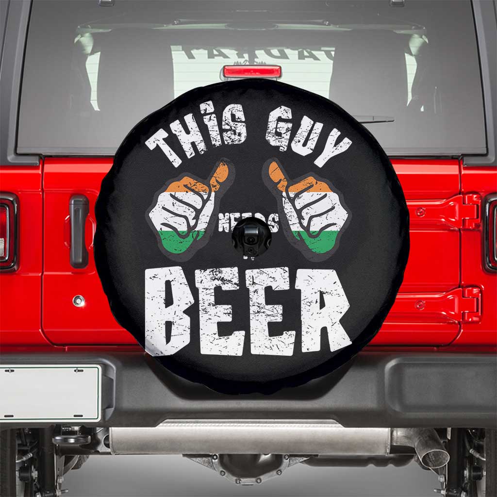 Funny Irish Beer Drinking Spare Tire Cover This Guy Needs A Beer Ireland Flag