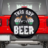 Funny Irish Beer Drinking Spare Tire Cover This Guy Needs A Beer Ireland Flag