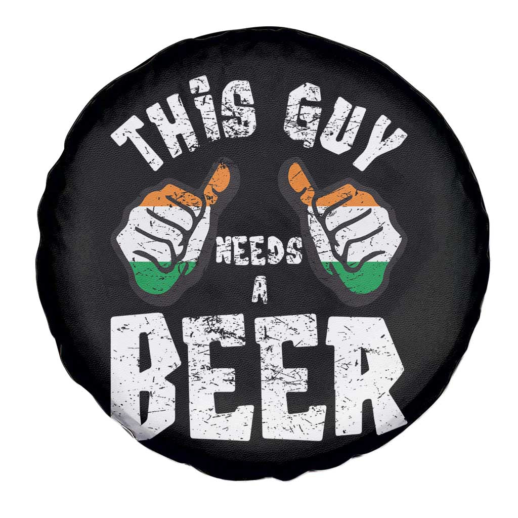 Funny Irish Beer Drinking Spare Tire Cover This Guy Needs A Beer Ireland Flag