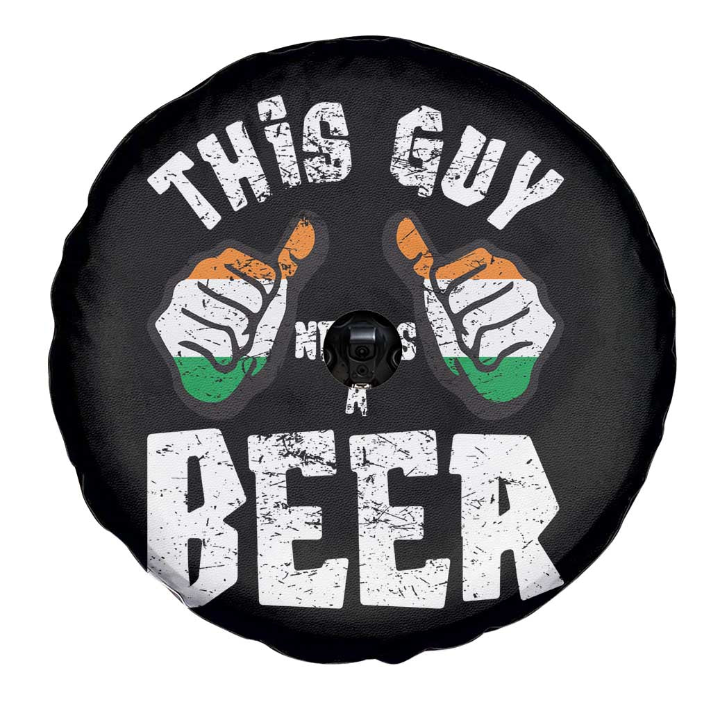 Funny Irish Beer Drinking Spare Tire Cover This Guy Needs A Beer Ireland Flag