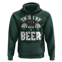 Funny Irish Beer Drinking Hoodie This Guy Needs A Beer Ireland Flag