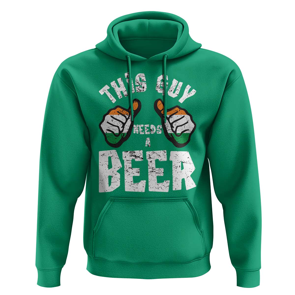 Funny Irish Beer Drinking Hoodie This Guy Needs A Beer Ireland Flag