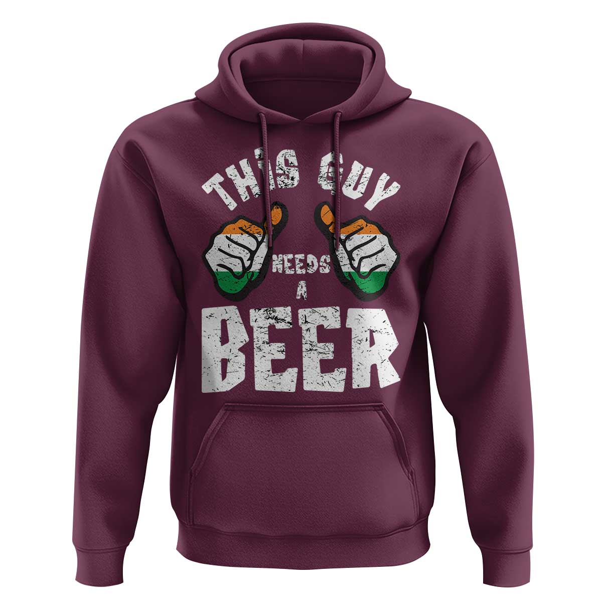 Funny Irish Beer Drinking Hoodie This Guy Needs A Beer Ireland Flag