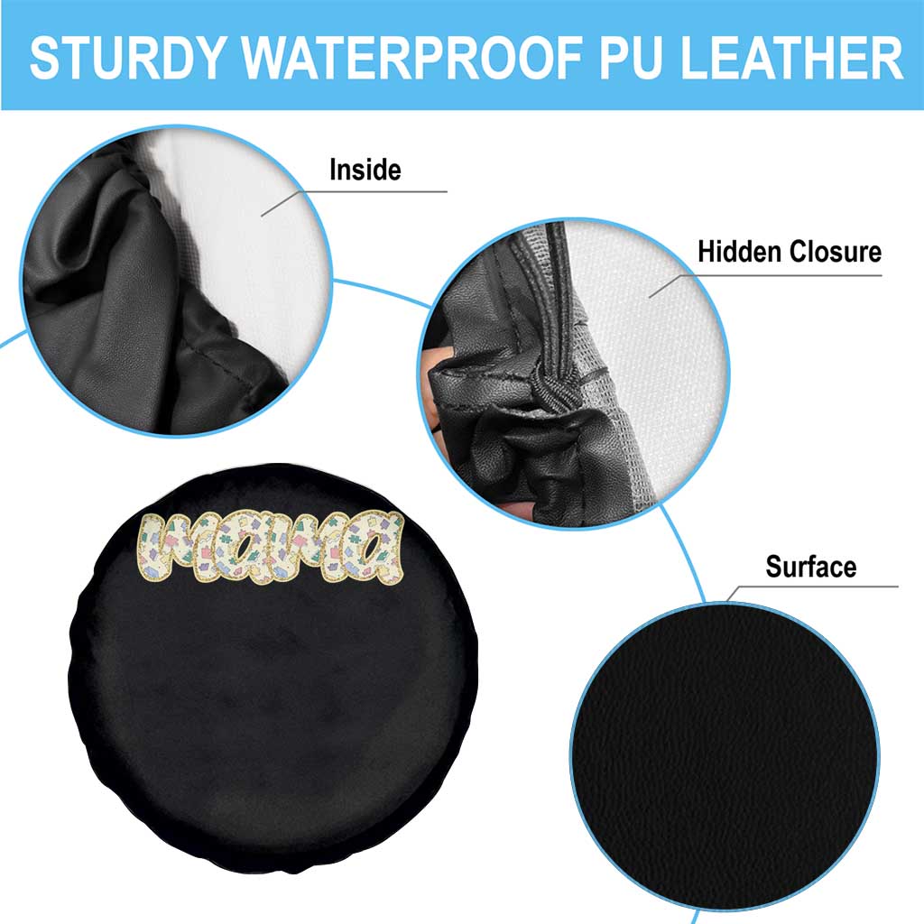 Autism Mama Spare Tire Cover Autism Awareness Mental Health Puzzle Glitter Print