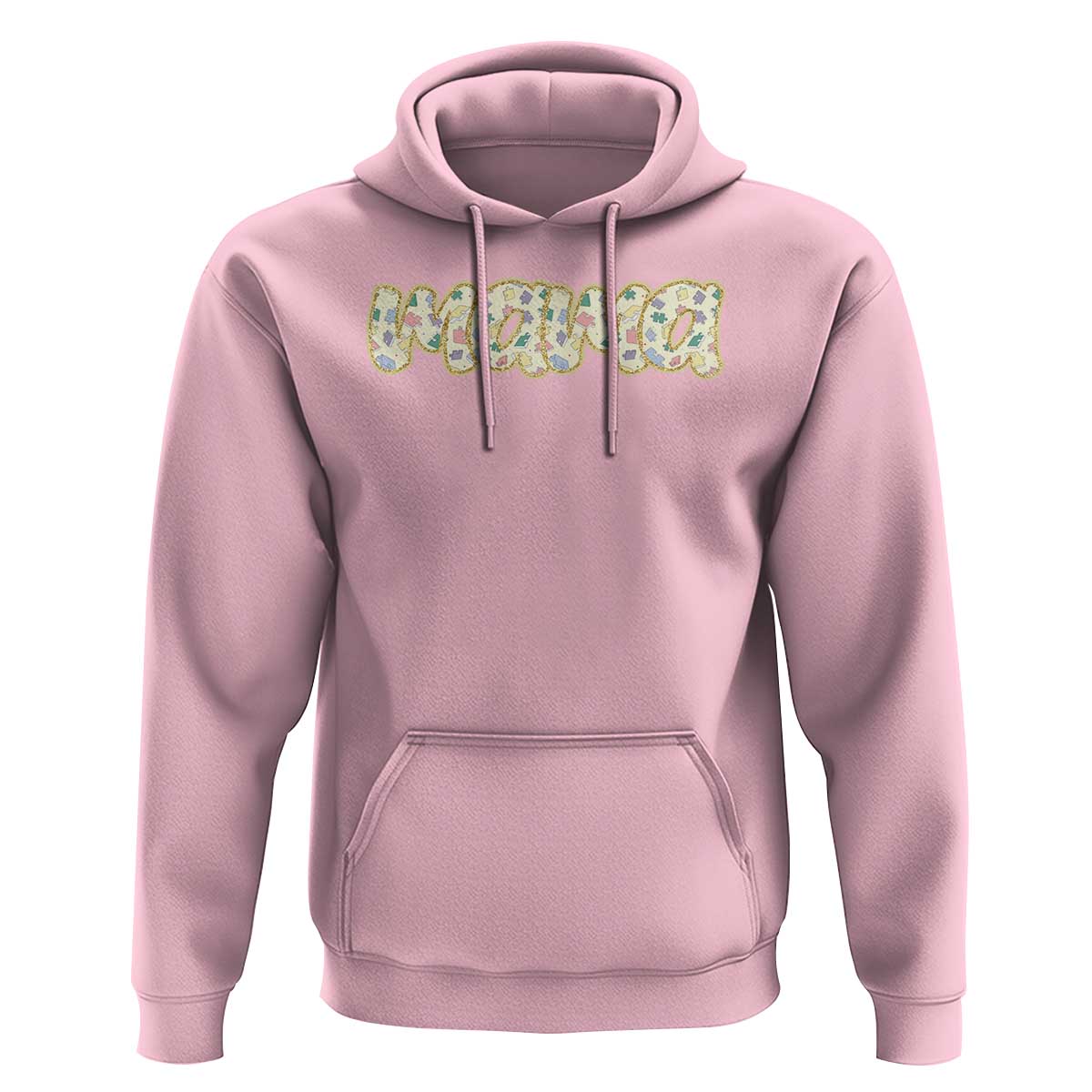 Autism Mama Hoodie Autism Awareness Mental Health Puzzle Glitter Print