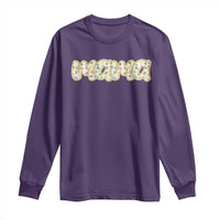 Autism Mama Long Sleeve Shirt Autism Awareness Mental Health Puzzle Glitter Print