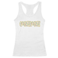 Autism Mama Racerback Tank Top Autism Awareness Mental Health Puzzle Glitter Print