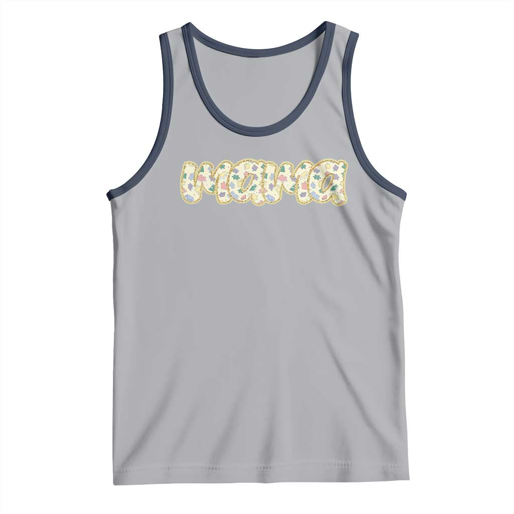 Autism Mama Tank Top Autism Awareness Mental Health Puzzle Glitter Print