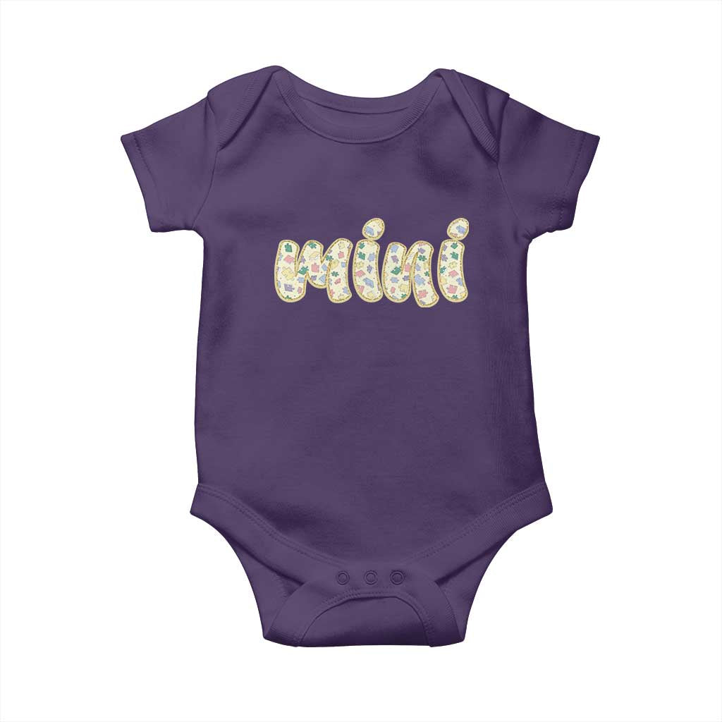 Autism Mini Baby Onesie Autism Awareness Mental Health Puzzle Glitter Print