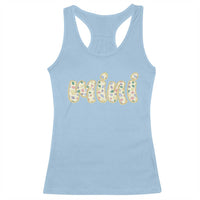 Autism Mini Racerback Tank Top Autism Awareness Mental Health Puzzle Glitter Print