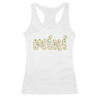 Autism Mini Racerback Tank Top Autism Awareness Mental Health Puzzle Glitter Print