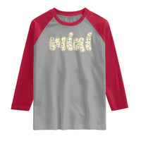 Autism Mini Raglan Shirt Autism Awareness Mental Health Puzzle Glitter Print