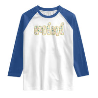 Autism Mini Raglan Shirt Autism Awareness Mental Health Puzzle Glitter Print
