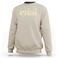 Autism Mini Sweatshirt Autism Awareness Mental Health Puzzle Glitter Print