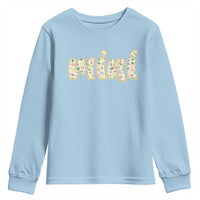 Autism Mini Youth Sweatshirt Autism Awareness Mental Health Puzzle Glitter Print