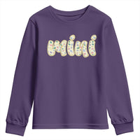 Autism Mini Youth Sweatshirt Autism Awareness Mental Health Puzzle Glitter Print