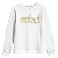 Autism Mini Youth Sweatshirt Autism Awareness Mental Health Puzzle Glitter Print