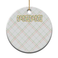 Autism Mama Ceramic Ornament Autism Awareness Mental Health Puzzle Glitter Print