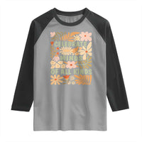 Celebrate Minds Of All Kinds Raglan Shirt Autism Awareness Inspirational Quote Flowers