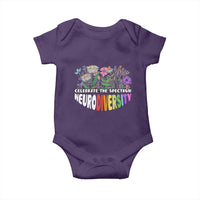 Celebrate The Spectrum Neurodiversity Baby Onesie Flower Autism Awareness ASD ADHD