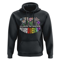 Celebrate The Spectrum Neurodiversity Hoodie Flower Autism Awareness ASD ADHD