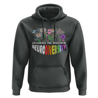 Celebrate The Spectrum Neurodiversity Hoodie Flower Autism Awareness ASD ADHD