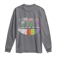 Celebrate The Spectrum Neurodiversity Long Sleeve Shirt Flower Autism Awareness ASD ADHD