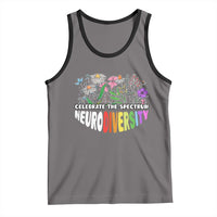 Celebrate The Spectrum Neurodiversity Tank Top Flower Autism Awareness ASD ADHD