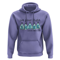 Let Your Light Shine Autism Awareness Hoodie Light Bulb Autism Acceptance