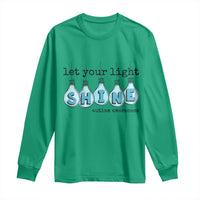 Let Your Light Shine Autism Awareness Long Sleeve Shirt Light Bulb Autism Acceptance