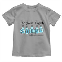Let Your Light Shine Autism Awareness Toddler T Shirt Light Bulb Autism Acceptance