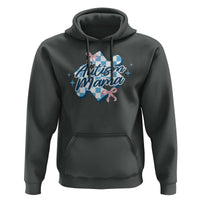Autism Mama Coquette Puzzle Piece Pink Bow Hoodie