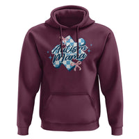 Autism Mama Coquette Puzzle Piece Pink Bow Hoodie