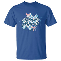 Autism Mama Coquette Puzzle Piece Pink Bow T Shirt