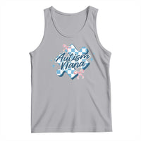 Autism Nana Coquette Puzzle Piece Pink Bow Tank Top