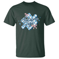 Autism Gigi Coquette Puzzle Piece Pink Bow T Shirt
