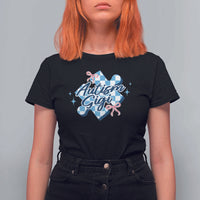 Autism Gigi Coquette Puzzle Piece Pink Bow T Shirt For Women